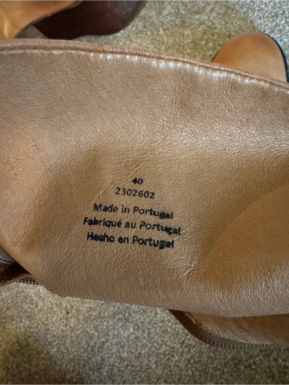 Free People Tan Leather Ellie Mid-Calf Slouch Block Heel Boots size 40 - Picture 7 of 9